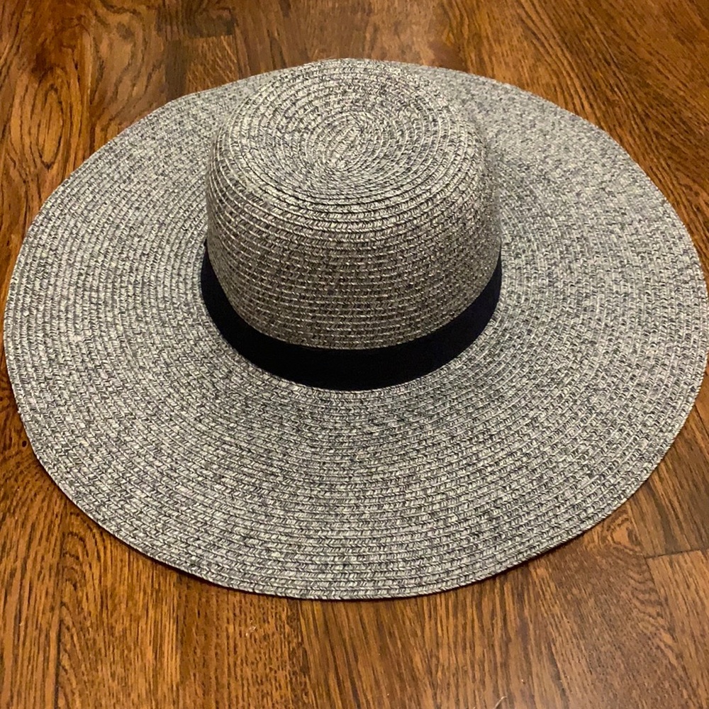 Navy blue floppy hat